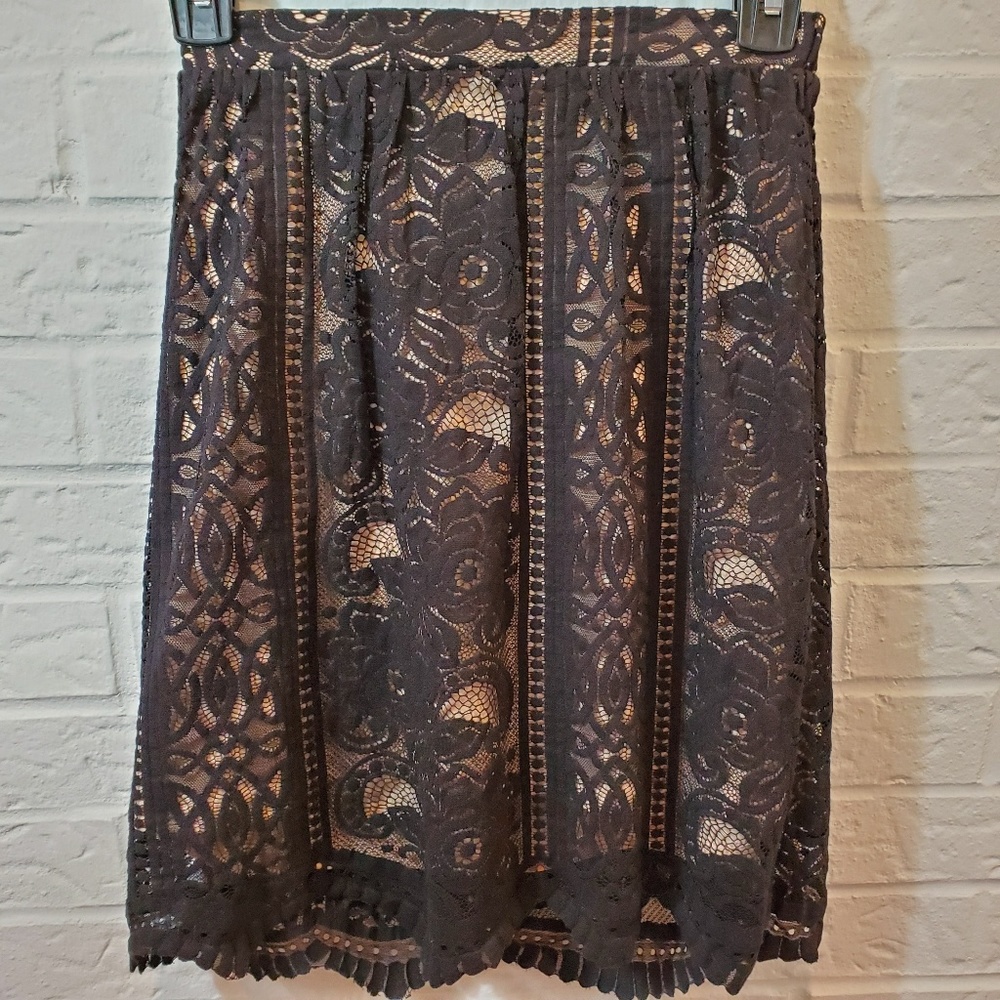 Xhilaration Black lace Skirt X-small